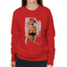 Sidney Maurer Original Portrait Of Kate Moss Pink Hat And Bra Womens Sweatshirt - Womens Sweatshirt