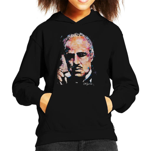 Sidney Maurer Original Portrait Of Marlon Brando Kids Hooded Sweatshirt - Kids Boys Hooded Sweatshirt