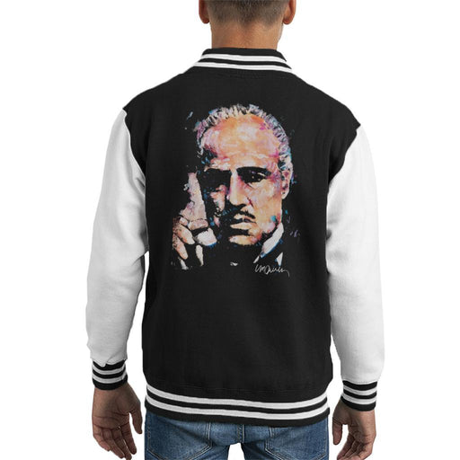 Sidney Maurer Original Portrait Of Marlon Brando Kids Varsity Jacket - Kids Boys Varsity Jacket