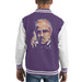 Sidney Maurer Original Portrait Of Marlon Brando Kids Varsity Jacket - X-Small (3-4 yrs) / Purple/White - Kids Boys Varsity Jacket