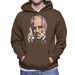 Sidney Maurer Original Portrait Of Marlon Brando Mens Hooded Sweatshirt - Small / Chocolate - Mens Hooded Sweatshirt