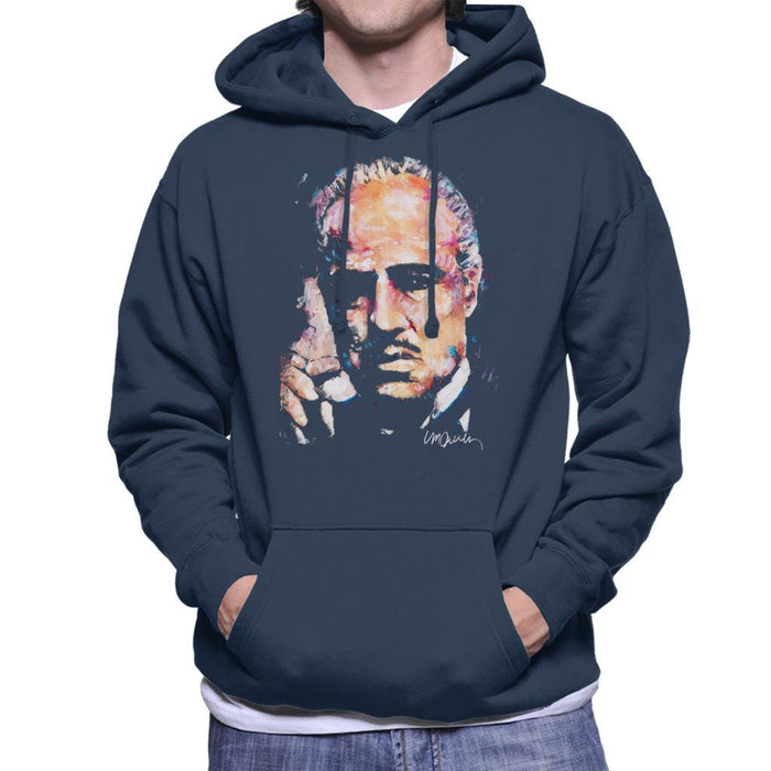 Sidney Maurer Original Portrait Of Marlon Brando Mens Hooded Sweatshirt - Mens Hooded Sweatshirt