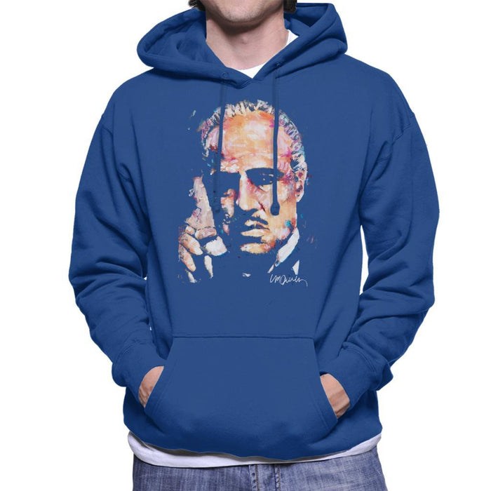 Sidney Maurer Original Portrait Of Marlon Brando Mens Hooded Sweatshirt - Mens Hooded Sweatshirt
