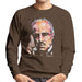 Sidney Maurer Original Portrait Of Marlon Brando Mens Sweatshirt - Small / Chocolate - Mens Sweatshirt