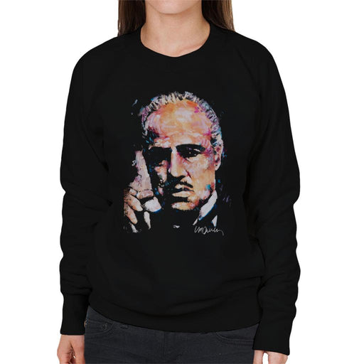 Sidney Maurer Original Portrait Of Marlon Brando Womens Sweatshirt - Womens Sweatshirt
