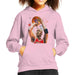 Sidney Maurer Original Portrait Of Michael Jordan Bulls Red Jersey Kids Hooded Sweatshirt - X-Small (3-4 yrs) / Light Pink - Kids Boys