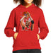 Sidney Maurer Original Portrait Of Michael Jordan Bulls Red Jersey Kids Hooded Sweatshirt - Kids Boys Hooded Sweatshirt
