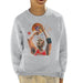 Sidney Maurer Original Portrait Of Michael Jordan Bulls Red Jersey Kids Sweatshirt - Kids Boys Sweatshirt