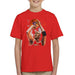 Sidney Maurer Original Portrait Of Michael Jordan Bulls Red Jersey Kids T-Shirt - Kids Boys T-Shirt