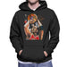 Sidney Maurer Original Portrait Of Michael Jordan Bulls Red Jersey Mens Hooded Sweatshirt - Mens Hooded Sweatshirt