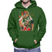 Sidney Maurer Original Portrait Of Michael Jordan Bulls Red Jersey Mens Hooded Sweatshirt - Mens Hooded Sweatshirt