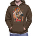 Sidney Maurer Original Portrait Of Michael Jordan Bulls Red Jersey Mens Hooded Sweatshirt - Mens Hooded Sweatshirt