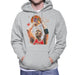 Sidney Maurer Original Portrait Of Michael Jordan Bulls Red Jersey Mens Hooded Sweatshirt - Mens Hooded Sweatshirt