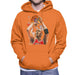 Sidney Maurer Original Portrait Of Michael Jordan Bulls Red Jersey Mens Hooded Sweatshirt - Mens Hooded Sweatshirt