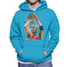 Sidney Maurer Original Portrait Of Michael Jordan Bulls Red Jersey Mens Hooded Sweatshirt - Mens Hooded Sweatshirt