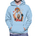 Sidney Maurer Original Portrait Of Michael Jordan Bulls Red Jersey Mens Hooded Sweatshirt - Mens Hooded Sweatshirt