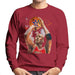 Sidney Maurer Original Portrait Of Michael Jordan Bulls Red Jersey Mens Sweatshirt - Mens Sweatshirt