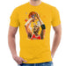 Sidney Maurer Original Portrait Of Michael Jordan Bulls Red Jersey Mens T-Shirt - Small / Gold - Mens T-Shirt