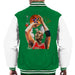 Sidney Maurer Original Portrait Of Michael Jordan Bulls Red Jersey Mens Varsity Jacket - Mens Varsity Jacket