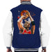 Sidney Maurer Original Portrait Of Michael Jordan Bulls Red Jersey Mens Varsity Jacket - Mens Varsity Jacket