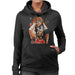 Sidney Maurer Original Portrait Of Michael Jordan Bulls Red Jersey Womens Hooded Sweatshirt - Womens Hooded Sweatshirt