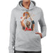 Sidney Maurer Original Portrait Of Michael Jordan Bulls Red Jersey Womens Hooded Sweatshirt - Womens Hooded Sweatshirt