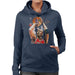 Sidney Maurer Original Portrait Of Michael Jordan Bulls Red Jersey Womens Hooded Sweatshirt - Womens Hooded Sweatshirt