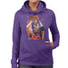 Sidney Maurer Original Portrait Of Michael Jordan Bulls Red Jersey Womens Hooded Sweatshirt - Womens Hooded Sweatshirt