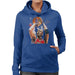 Sidney Maurer Original Portrait Of Michael Jordan Bulls Red Jersey Womens Hooded Sweatshirt - Womens Hooded Sweatshirt