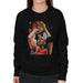 Sidney Maurer Original Portrait Of Michael Jordan Bulls Red Jersey Womens Sweatshirt - Womens Sweatshirt