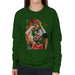 Sidney Maurer Original Portrait Of Michael Jordan Bulls Red Jersey Womens Sweatshirt - Womens Sweatshirt