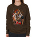 Sidney Maurer Original Portrait Of Michael Jordan Bulls Red Jersey Womens Sweatshirt - Womens Sweatshirt