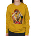 Sidney Maurer Original Portrait Of Michael Jordan Bulls Red Jersey Womens Sweatshirt - Womens Sweatshirt