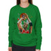 Sidney Maurer Original Portrait Of Michael Jordan Bulls Red Jersey Womens Sweatshirt - Womens Sweatshirt