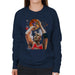 Sidney Maurer Original Portrait Of Michael Jordan Bulls Red Jersey Womens Sweatshirt - Womens Sweatshirt