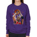 Sidney Maurer Original Portrait Of Michael Jordan Bulls Red Jersey Womens Sweatshirt - Womens Sweatshirt