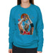 Sidney Maurer Original Portrait Of Michael Jordan Bulls Red Jersey Womens Sweatshirt - Womens Sweatshirt