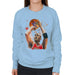 Sidney Maurer Original Portrait Of Michael Jordan Bulls Red Jersey Womens Sweatshirt - Womens Sweatshirt