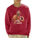 Sidney Maurer Original Portrait Of Michael Jordan Bulls White Jersey Kids Sweatshirt - Kids Boys Sweatshirt
