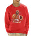 Sidney Maurer Original Portrait Of Michael Jordan Bulls White Jersey Kids Sweatshirt - Kids Boys Sweatshirt