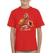 Sidney Maurer Original Portrait Of Michael Jordan Bulls White Jersey Kids T-Shirt - Kids Boys T-Shirt