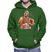 Sidney Maurer Original Portrait Of Michael Jordan Bulls White Jersey Mens Hooded Sweatshirt - Mens Hooded Sweatshirt