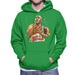 Sidney Maurer Original Portrait Of Michael Jordan Bulls White Jersey Mens Hooded Sweatshirt - Mens Hooded Sweatshirt