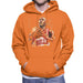 Sidney Maurer Original Portrait Of Michael Jordan Bulls White Jersey Mens Hooded Sweatshirt - Mens Hooded Sweatshirt