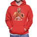 Sidney Maurer Original Portrait Of Michael Jordan Bulls White Jersey Mens Hooded Sweatshirt - Mens Hooded Sweatshirt