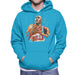 Sidney Maurer Original Portrait Of Michael Jordan Bulls White Jersey Mens Hooded Sweatshirt - Mens Hooded Sweatshirt