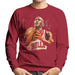 Sidney Maurer Original Portrait Of Michael Jordan Bulls White Jersey Mens Sweatshirt - Mens Sweatshirt