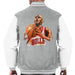 Sidney Maurer Original Portrait Of Michael Jordan Bulls White Jersey Mens Varsity Jacket - Mens Varsity Jacket