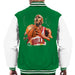 Sidney Maurer Original Portrait Of Michael Jordan Bulls White Jersey Mens Varsity Jacket - Mens Varsity Jacket