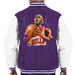 Sidney Maurer Original Portrait Of Michael Jordan Bulls White Jersey Mens Varsity Jacket - Mens Varsity Jacket